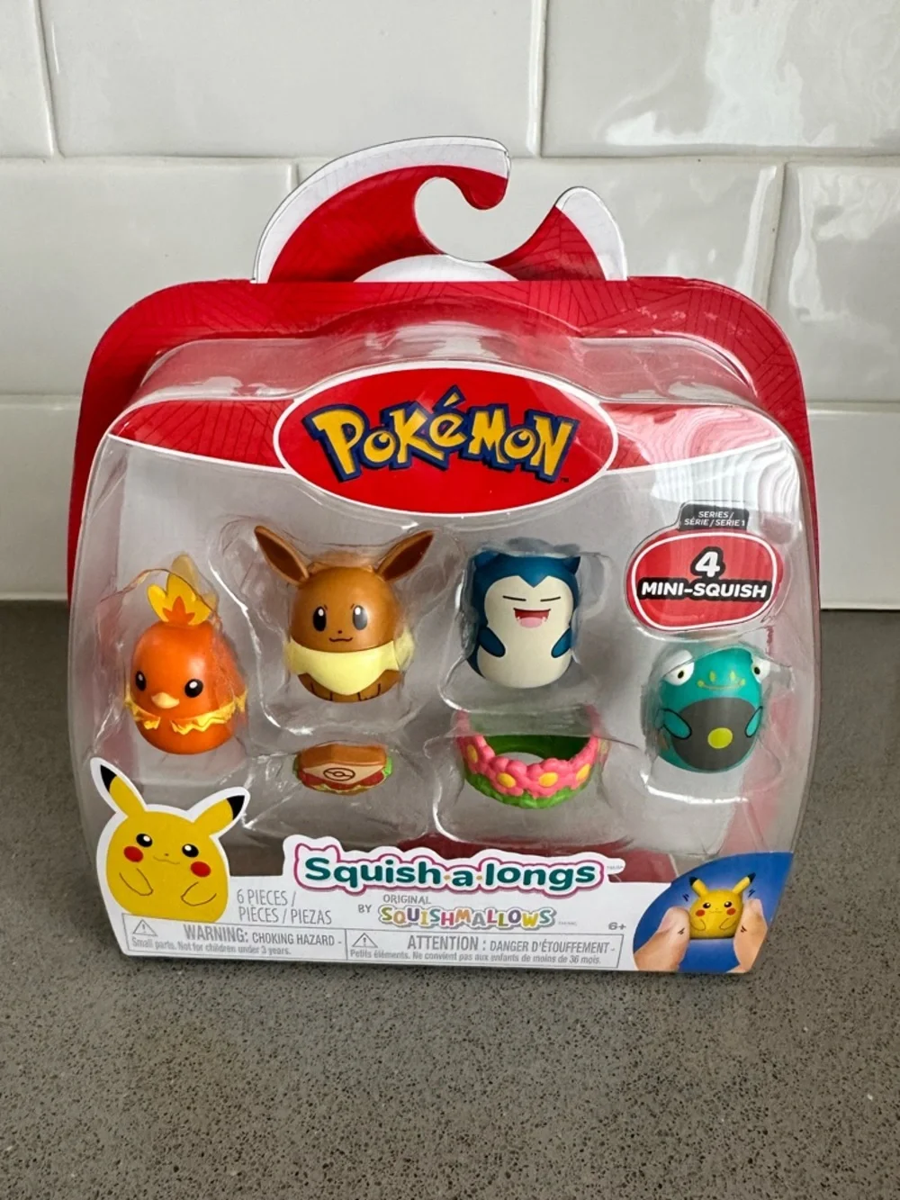 Squish-a-longs Pokémon Mini-Squish 4-Pack